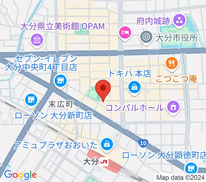 楽器屋のSAKAIの地図