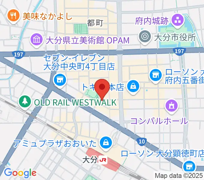 楽器屋のSAKAIの地図