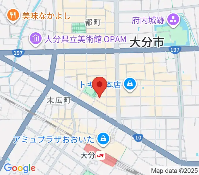 楽器屋のSAKAIの地図