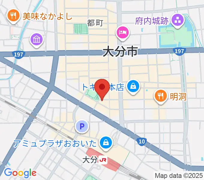 楽器屋のSAKAIの地図