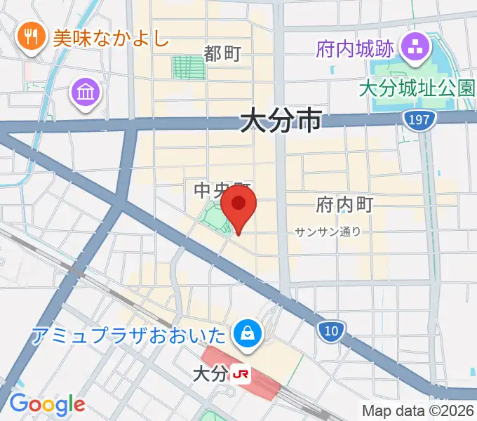 楽器屋のSAKAIの地図