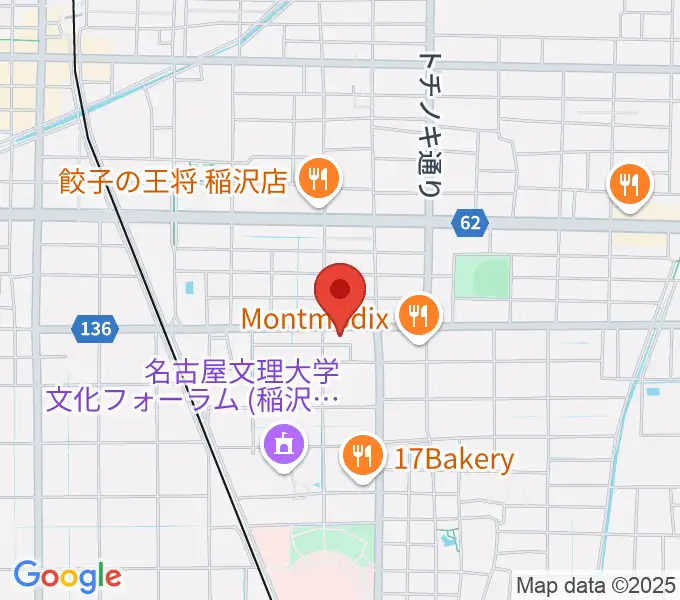 星川楽器の地図