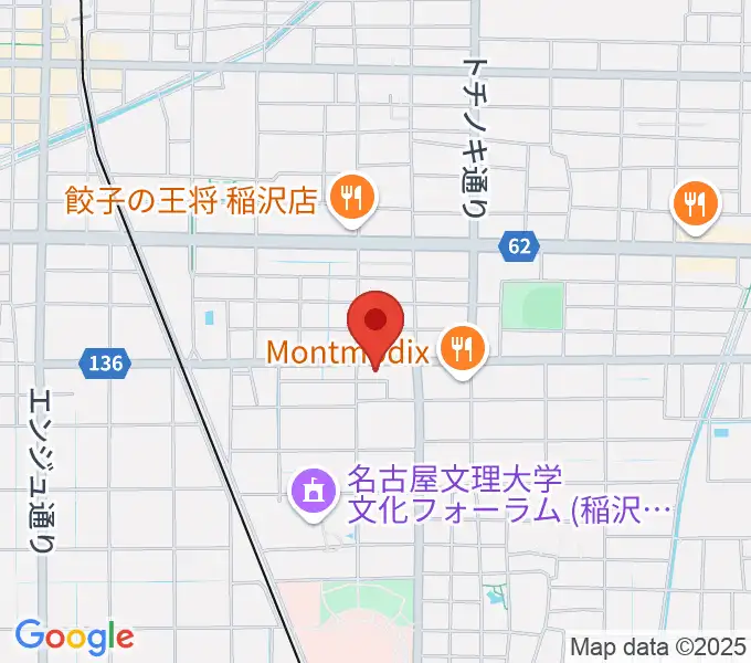 星川楽器の地図