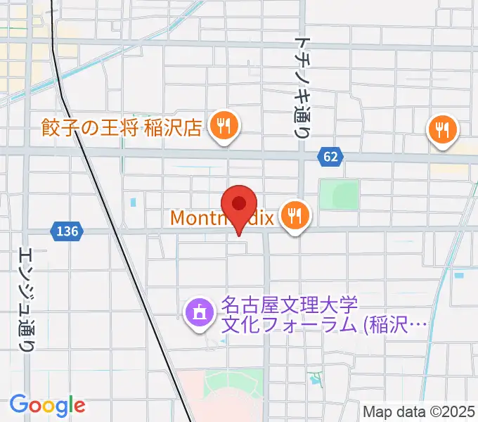 星川楽器の地図