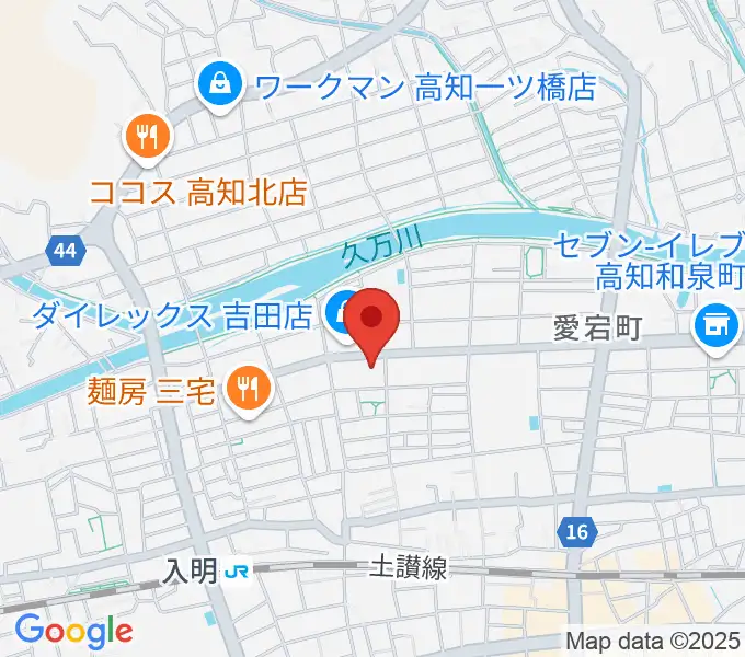 楽器堂OPUS本店の地図