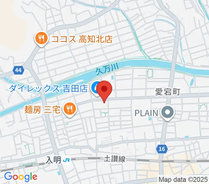 楽器堂OPUS本店の地図