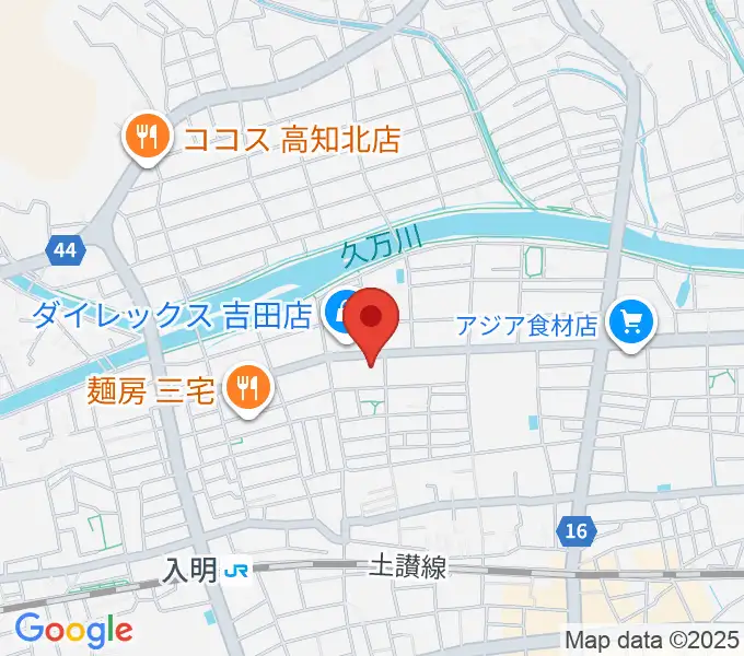 楽器堂OPUS本店の地図