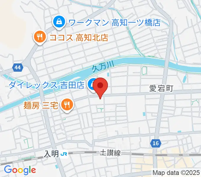 楽器堂OPUS本店の地図