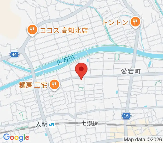 楽器堂OPUS本店の地図