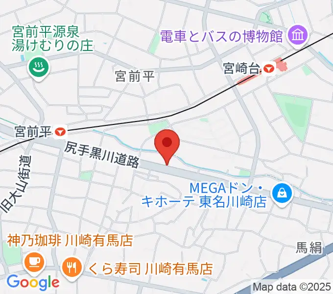 ギターシェルターの地図