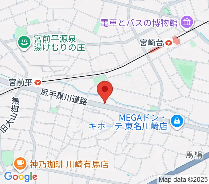 ギターシェルターの地図