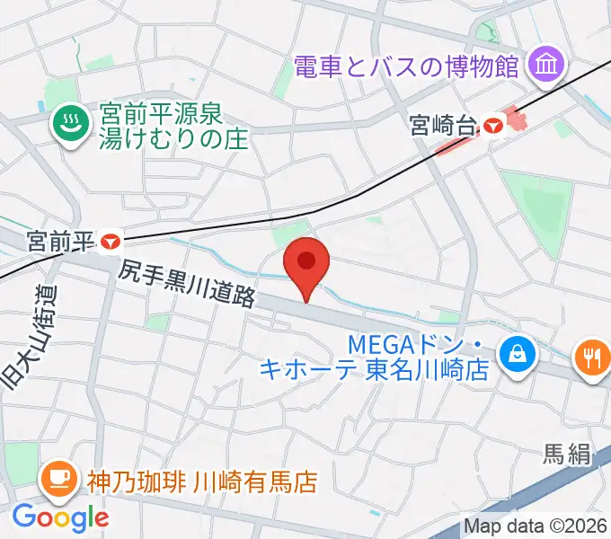 ギターシェルターの地図