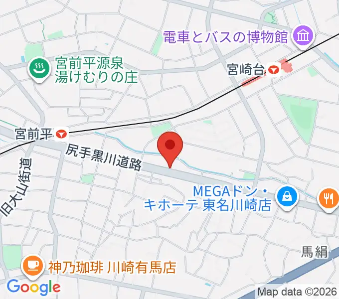 ギターシェルターの地図