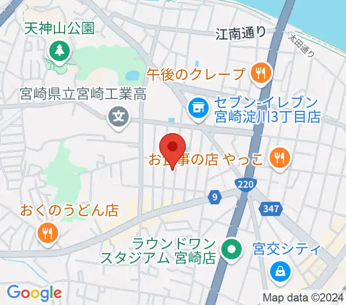 ピアノ音色工房の地図