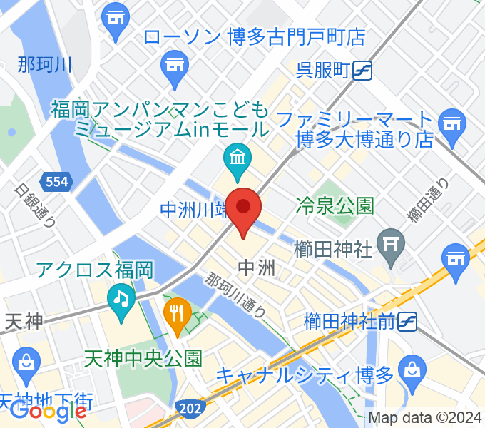 ギタートライブ福岡の場所
