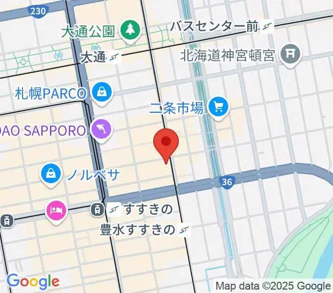 玉光堂 楽器センターの地図