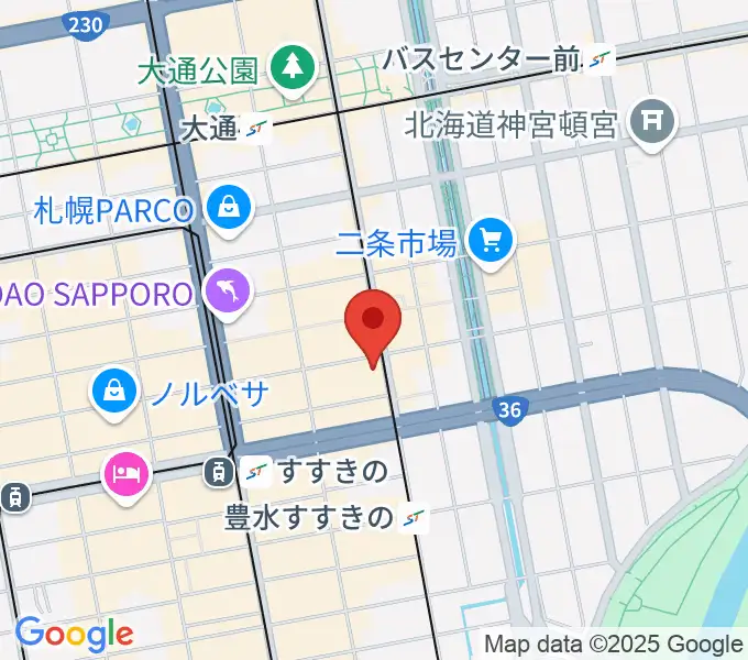 玉光堂 楽器センターの地図