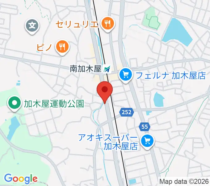 マツイシ楽器店 ミュージックスポットマツイシの地図