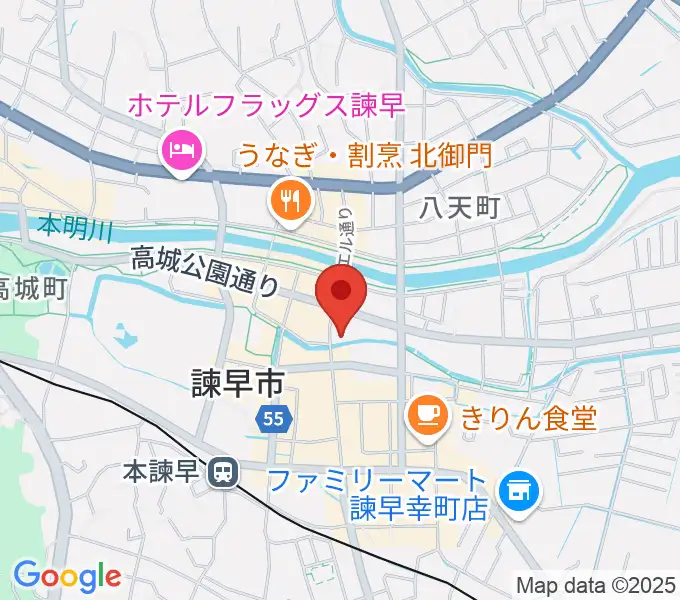 原田楽器の地図
