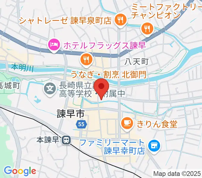 原田楽器の地図