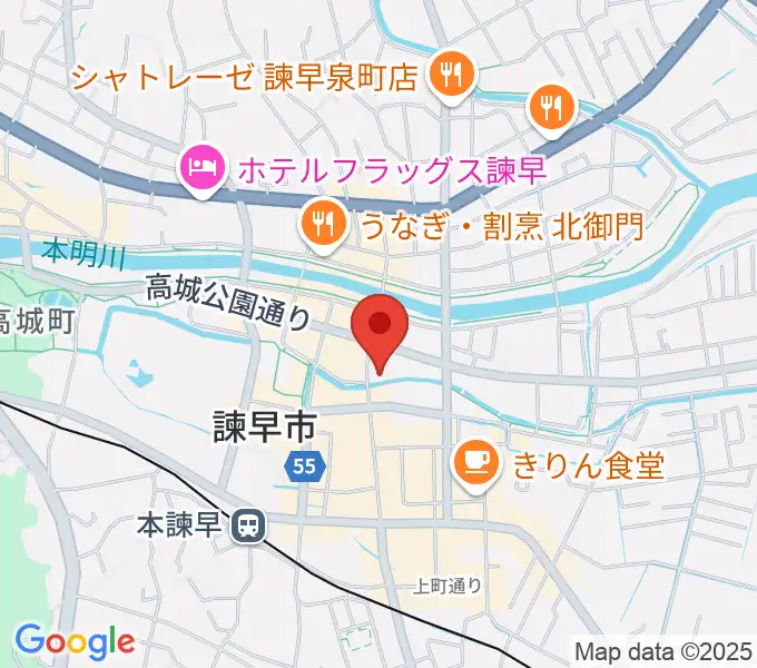 原田楽器の地図