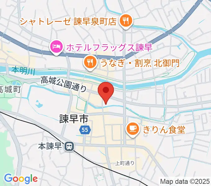 原田楽器の地図
