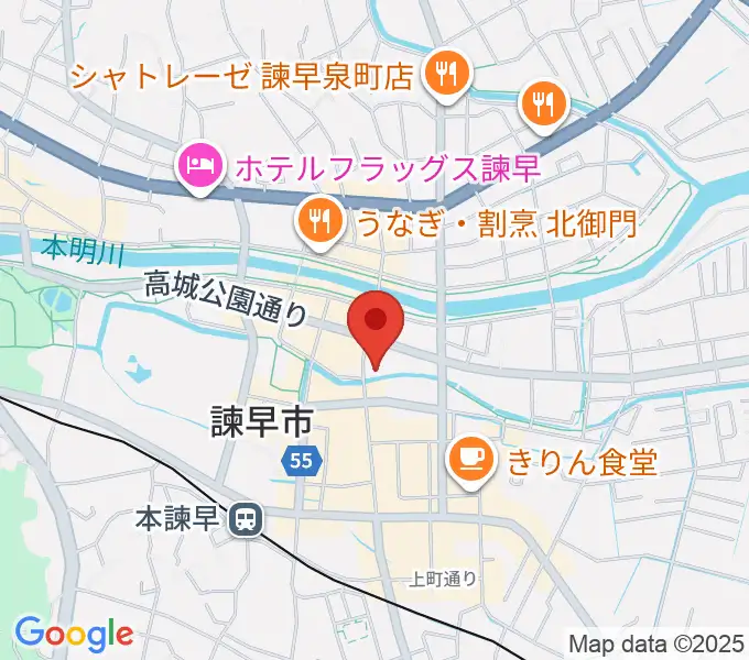 原田楽器の地図