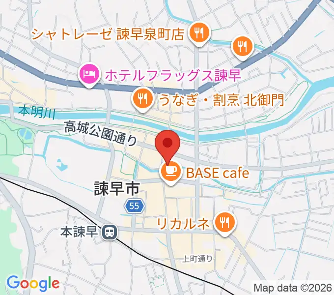 原田楽器の地図