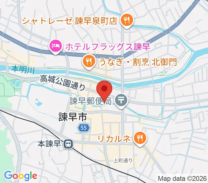 原田楽器の地図