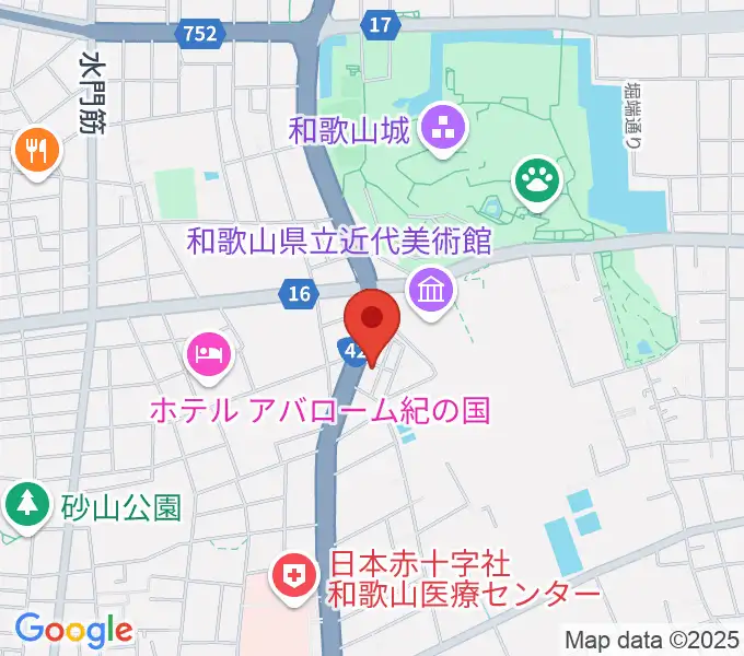 服部楽器の地図