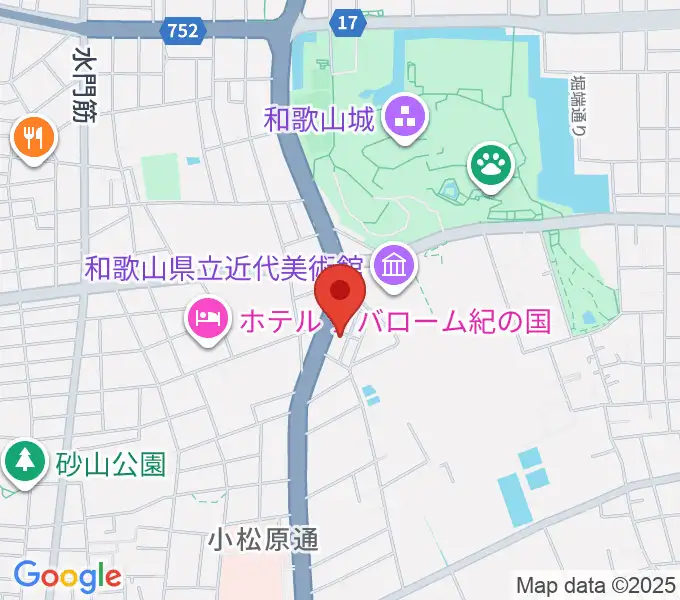 服部楽器の地図