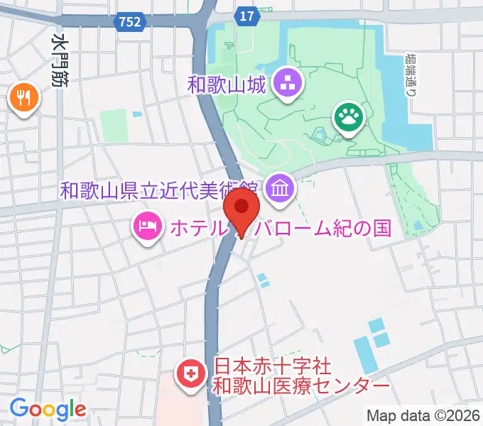 服部楽器の地図