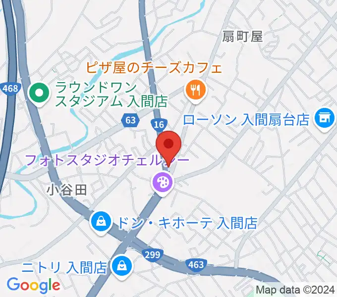 平野楽器の地図