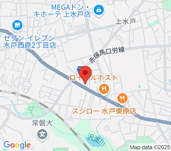 平山ピアノ社の地図