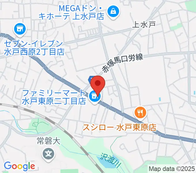 平山ピアノ社の地図