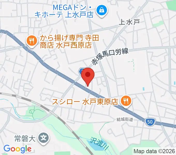 平山ピアノ社の地図