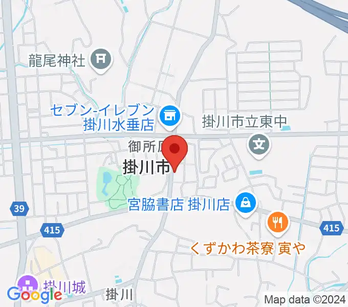 兵藤楽器店の地図