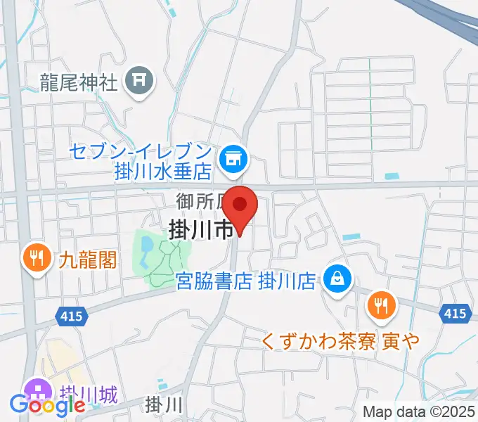 兵藤楽器店の地図