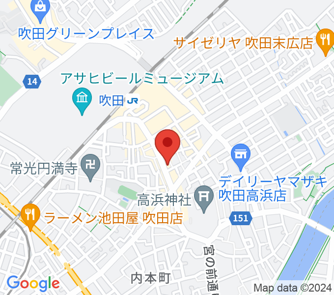 井村楽器本店の場所