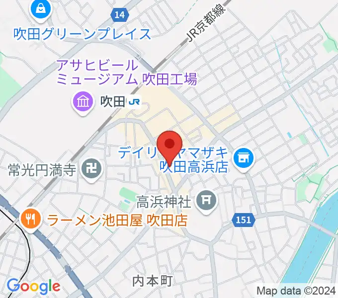 井村楽器本店の地図