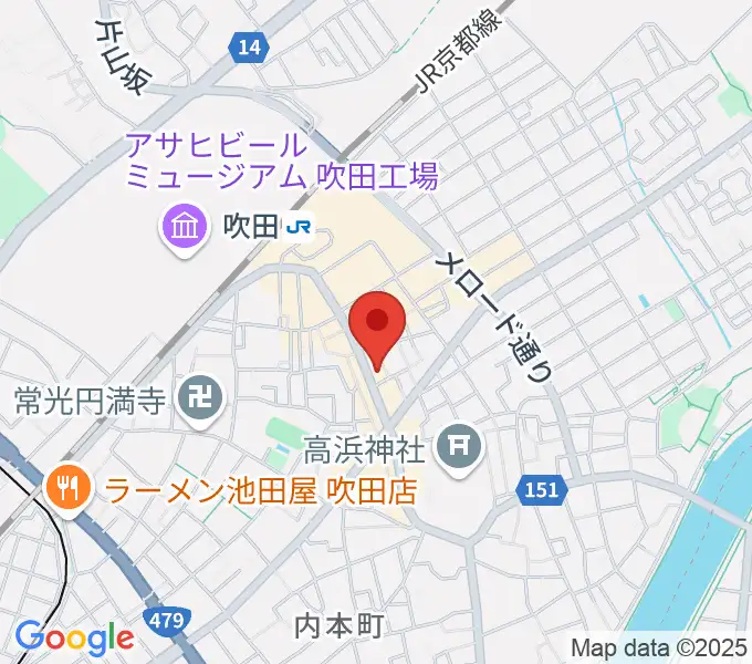 井村楽器本店の地図