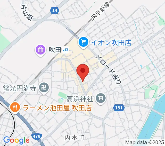 井村楽器本店の地図