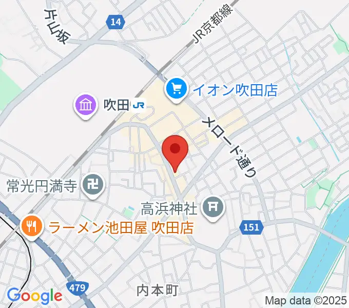 井村楽器本店の地図