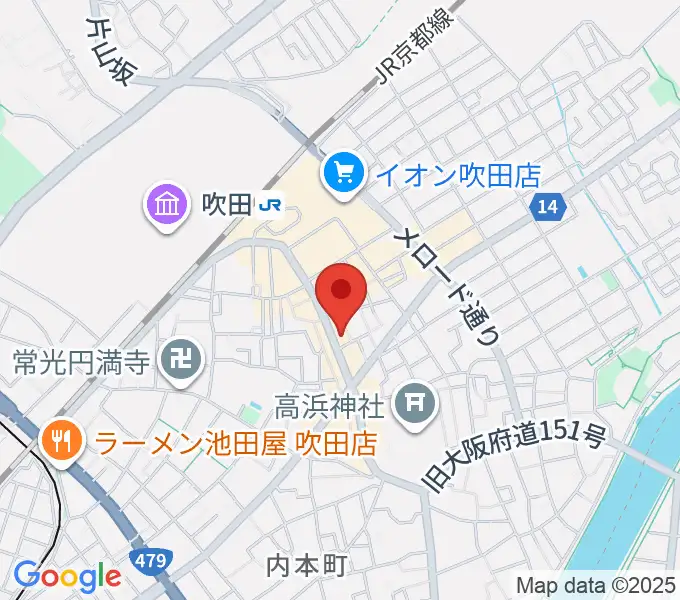 井村楽器本店の地図