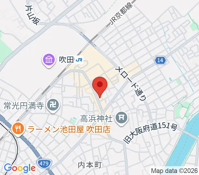 井村楽器本店の地図