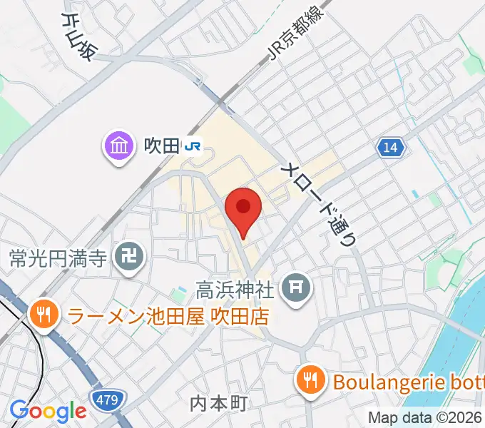 井村楽器本店の地図