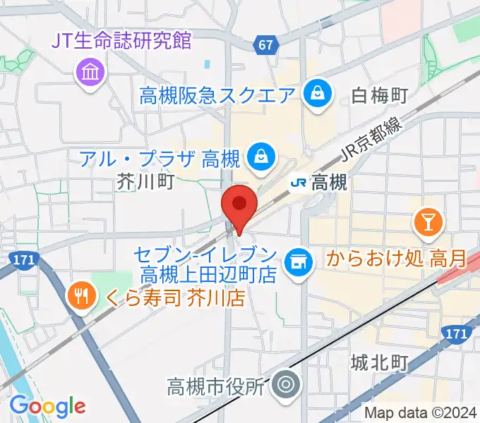 アコースティックプラザ井上楽器の地図