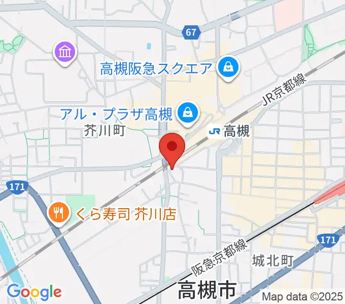 アコースティックプラザ井上楽器の地図