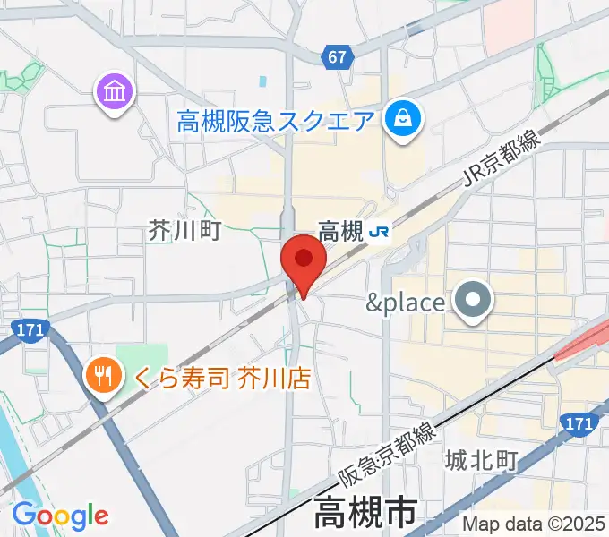 アコースティックプラザ井上楽器の地図