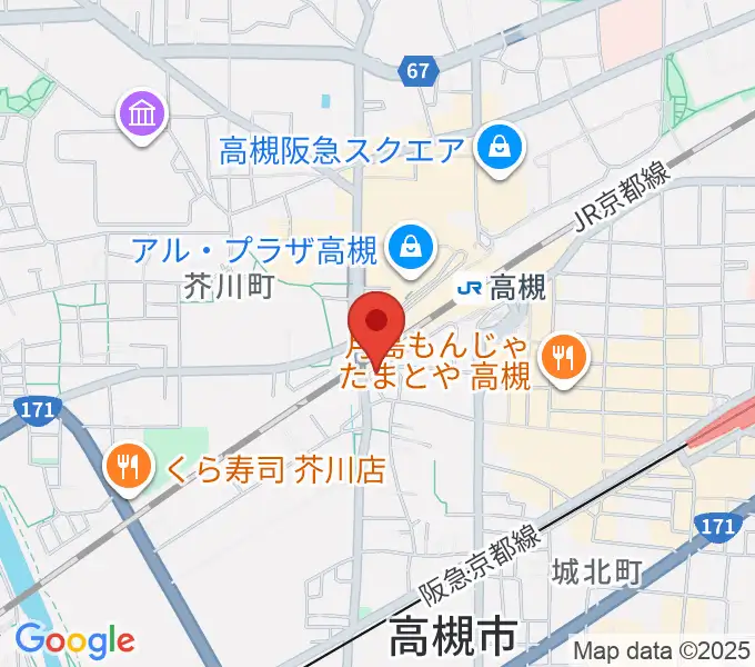 アコースティックプラザ井上楽器の地図